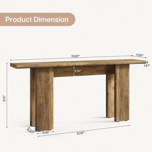 Consolle in legno per camera da letto principale con contenitore, utilizzabile come tavolino da divano o scrivania - Product Image 6