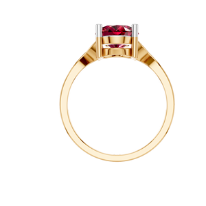 Anillo de rubí de corte ovalado hecho a medida, OEM, ODM, IGI, alta demanda, compra a granel, proveedor mayorista, hecho en fábrica, bodas de oro de 14K y 18K - Product Image 4