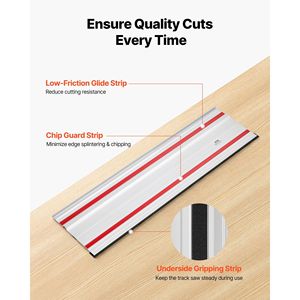 Kit Sega a Binario con Gamma di Taglio di 110 Pollici, 4 Guide Lineari in Alluminio Estruso da 27,5 Pollici e 3 Connettori Compatibili - Product Image 6