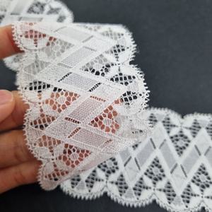 Tela de Encaje Elástica con Diseño de Chevron, 6 cm de Ancho, Ligera, de Spandex/Nylon, para Lencería, Ropa Interior, Decoración - Product Image 5