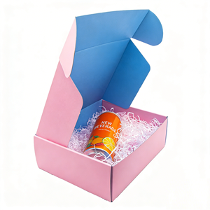 Caja de Cartón Corrugado Rosa Reciclable con Cierre Tipo Tuck End, Laminación Mate, Logotipo Personalizado, Embalaje de Envío para Crema Facial de Comercio Electrónico - Product Image 1