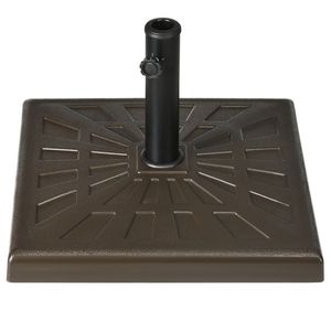 Ombrellone da Giardino e Patio con Palo in Acciaio Inossidabile - Forma Quadrata, Ideale per Spiaggia e Hotel - Product Image 1