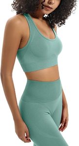 Women <b>Tummy</b> <b>Control</b> Workout <b>Leggings</b> with Matching High Support Sports Bra Stretchable <b>Gym</b> Running Fitness Activewear Set - Product Image 5