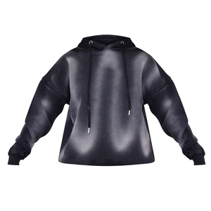 Sudadera con Capucha Extra Grande para Mujer, Color Sólido, 100% Algodón, Felpa Ecológica, Secado Rápido, Manga Larga, Transpirable, Informal, para Invierno - Product Image 4