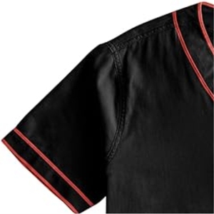 Camiseta de Béisbol Sublimada Transpirable con Diseño Estético, Estampado Gráfico Personalizado, Cierre de Botones, Estilo Casual para Europa - Product Image 4