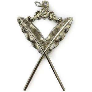 Ensemble de 12 bijoux de collier pour officier de Loge Bleue maçonnique, or ou argent, qualité supérieure, sur mesure, insignes de cérémonie - Product Image 4