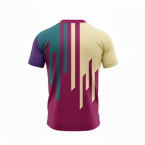 Men's V-Neck Geometric Soccer Jersey Short Sleeve Moisture Wicking Polyester All Seasons Athletic Fit - Product Image 3