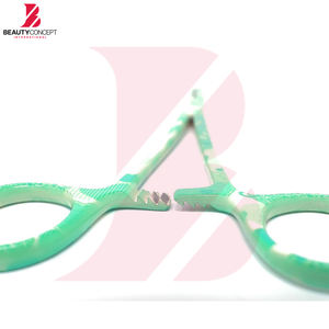 Pinza Hemostática Recta de 5.5 Pulgadas, Pinza de Sujeción Dentada de Acero Inoxidable con Patrón de Corazón Verde, Reutilizable, Manual, Quirúrgica, para Hospital - Product Image 6