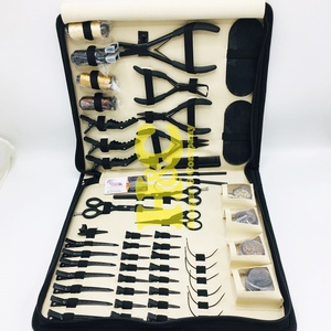Kit de pinces à extensions capillaires durables - Qualité chirurgicale, tout-en-un, meilleures ventes, pour fils, clips et micro-perles, ciseaux inclus - Product Image 3