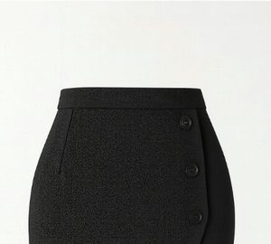 กระโปรงทรงดินสอสำหรับผู้หญิง แต่งกระดุม  ชุดยูนิฟอร์มสำนักงาน - Product Image 3