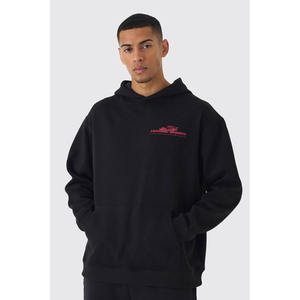 Sweat-shirts pour hommes en coton 100% poids lourd coupe régulière épais confortables élégants personnalisés en polaire d'hiver écologiques - Product Image 1