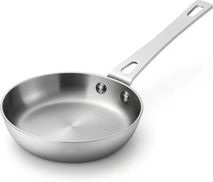 Sartén de Acero Inoxidable, Sartén Resistente Compatible con Inducción, Utensilios de Cocina Profesionales - Product Image 1