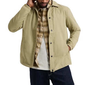 Nouvelle arrivée, fabricant personnalisé, vente chaude, logo personnalisé OEM, veste de travail en toile de coton sergé décontractée lavée - Product Image 1
