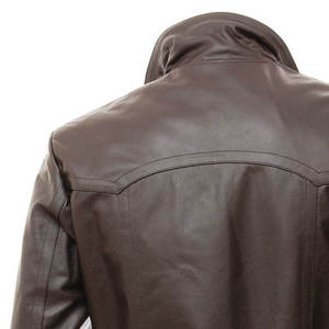 แจ็คเก็ตหนังผู้ชายสไตล์ไฮสตรีทล่าสุด ทรงปกติ บางและมีสไตล์ พร้อมบริการ OEM ODM แจ็คเก็ตฤดูหนาว - Product Image 6