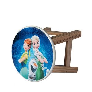Kids Wooden <b>Stool</b> Seat Printed Toddler Ottoman Minimalist Furniture Decoration Wood Stand <b>for</b> Home Playroom <b>Bathroom</b> Tabletop - Product Image 3