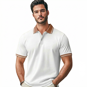 Polo de algodón para hombre para uso diario |   Estilo Veraniego Tejido y Fresco |   Fabricante de Polos de Golf de Manga Corta para Uso Casual y Diario - Product Image 1
