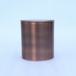Copper Antique Luxury Candle <b>Jar</b> Container Custom Logo Engraved <b>Empty</b> Vessels for Candle Making Stainless Steel <b>Jars</b> - Product Image 4