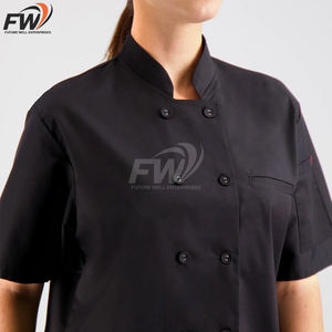 Chaquetas de Chef de Manga Larga de Alta Calidad OEM, Uniformes de Trabajo para Hoteles y Restaurantes, Chaqueta de Cocina Lisa para Chef - Product Image 6