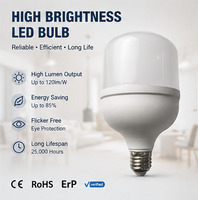 Ampoule LED SMD T à culot E27, disponible en OEM/ODM, large plage de tension, longue durée de vie 30000H, approvisionnement direct usine, usage résidentiel et industriel
