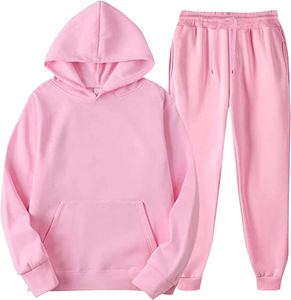 Ensemble de survêtement pour homme de haute qualité, 100% coton molletonné, uni, décontracté, avec capuche, pour la saison hivernale. - Product Image 3