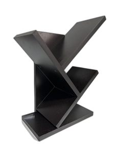 Black Wooden <b>Book</b> Display Rack <b>Standing</b> Bookshelf Decorative Storage <b>Holder</b> for Living Room Bedroom School - Product Image 5