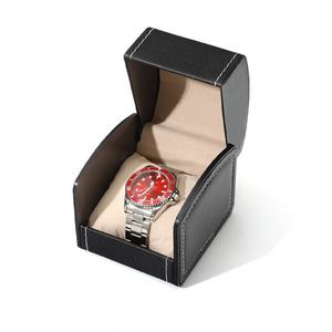 Estuche de Viaje Portátil para Reloj de Hombre, con Tapa Abatible de Cuero PU, Diseño Arqueado, para Almacenamiento Diario de Relojes, Gran Venta - Product Image 4