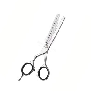 Ciseaux à cheveux en acier inoxydable professionnels pour barbier, poignée antidérapante, pour droitiers, outil de salon, fabricant OEM - Product Image 5