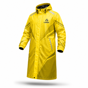 Veste de pluie longue à capuche imperméable personnalisée, réfléchissante, coupe-vent, respirante, pour le travail en extérieur, la pêche, la randonnée - Product Image 1