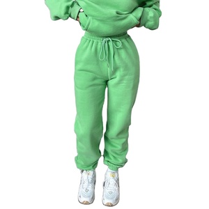 กางเกงคาร์โก้เอวกลางมีเชือกผูกของผู้หญิงผ้าฝ้าย100% กันรอยยับไม่ยับสำหรับฤดูหนาว - Product Image 5