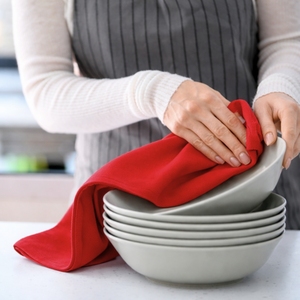 Essuie-tout de cuisine 100% coton, couleur unie, absorbant, pour le nettoyage de la cuisine, des restaurants et de la maison - Product Image 5