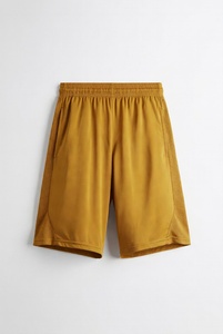 Pantalones cortos deportivos azul brillante con cintura elástica para ropa deportiva en un estudio impecable - Product Image 2