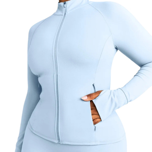 <b>Women's</b> Performance SoftMotion <b>Jacket</b> Custom Sports Training <b>Running</b> Fitness Lightweight Full Zip Athletic Outdoor <b>Jacket</b> - Product Image 4