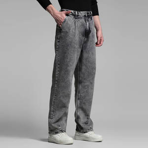 Jean en denim de haute qualité, sur mesure, imperméable, séchage rapide, style urbain, hip-hop, style chinois, taille mi-haute, pour l'hiver et l'automne - Product Image 4