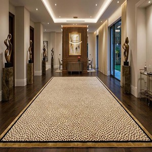 Leopard Print Area Rug Modern Hand Tufted Woolen <b>Animal</b> <b>Pattern</b> Carpet Contemporary Living Room Bedroom Decorative Floor Decor - Product Image 3
