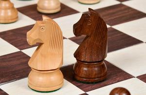 Échecs de tournoi professionnels Staunton, pièces de 3,75 pouces, design chevalier allemand, au meilleur prix - Product Image 5