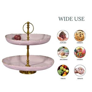 Cake <b>Stand</b> Cupcake <b>Display</b> Wedding Cup Cake <b>Stands</b> Round Dessert Cookie Serving Tray Vintage Pie <b>Plate</b> Holder - Product Image 4