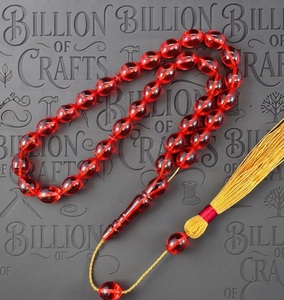 Handmade <b>Resin</b> Tasbih 33 Beads Misbaha Prayer Beads Islamic Rosary Muslim Dhikr Zikr Religious Gift - Product Image 2