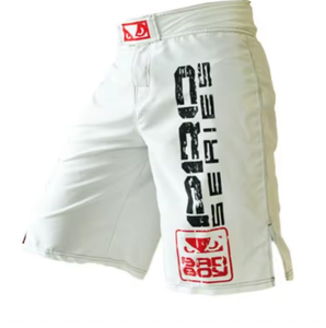 Shorts MMA légers noirs, séchage rapide, extensibles, impression par sublimation, vêtements de sport personnalisés - Product Image 5