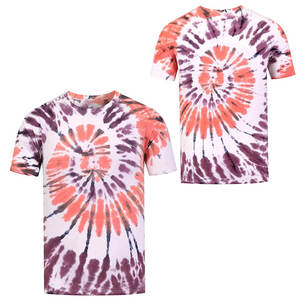 Mens Spiral Tie Dye T Shirt Cotton Short Sleeve Casual Streetwear Tee Vibrant <b>Pattern</b> Relaxed Fit Breathable Summer Top - Product Image 2