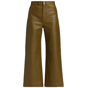 Pantalon en cuir pour femme, coupe ajustée, hiver, haute qualité OEM, respirant, imperméable, séchage rapide, pour la gym, les entraînements, usage quotidien, vente en gros - Product Image 4