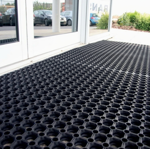 Tapis de sol en caoutchouc antidérapant écologique à trous ouverts, haute résistance, pour entrée commerciale, industrielle, restaurant, garage - Product Image 5