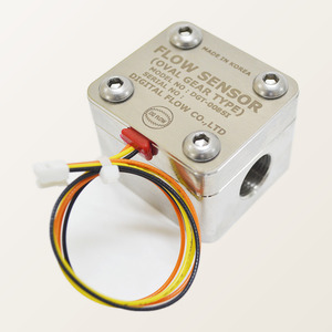 เซ็นเซอร์วัดการไหลแบบโอวัลเกียร์ DIGITAL FLOW รุ่น DGT-008SI ของเกาหลี วัสดุสแตนเลส 316L ข้อต่อ PT 3/8 เกลียวใน - Product Image 6