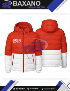 Delta | Sigma | Theta Sorority Red Down Puffer <b>Jacket</b> Coat Hooded for Winter <b>Zip</b>-<b>Up</b> High Quality Puffer <b>Jacket</b> with Custom Logo - Product Image 6