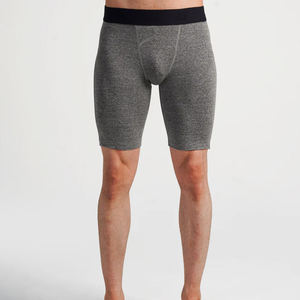 Shorts de compression sportifs pour hommes 2026, motif uni, taille élastique mi-haute, pour entraînement, athlétisme, course à pied, sous-vêtements, service OEM - Product Image 4