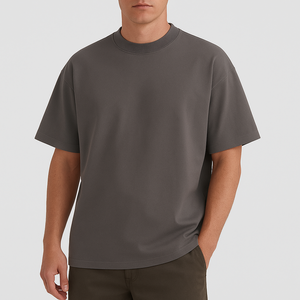 Camiseta Extra Grande de Primera Calidad, 100% Algodón, de Alta Calidad, Estilo Casual Holgado para Hombre, Diseño Liso para Impresión Serigráfica - Product Image 1