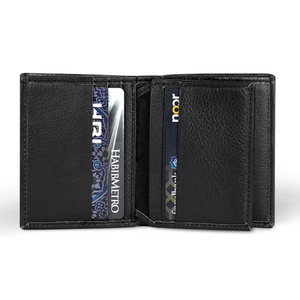 Portefeuille Homme Classique de Haute Qualité en Cuir Véritable, Porte-Cartes Multiples Personnalisé, Design Exclusif, Usage Quotidien Professionnel, Faible MOQ, Court, en Polyester - Product Image 1