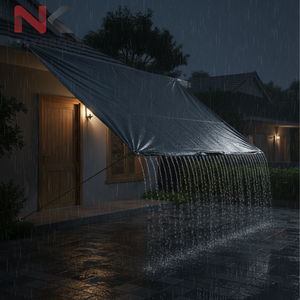 Bâche de protection contre la pluie tissée haute résistance, anti-fuite toutes saisons pour protection extérieure, bâche de marché, abri de marché - Product Image 3