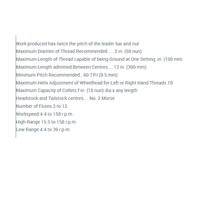 Machine à rectifier les tappes et les cannelures pour le rectage de précision des outils et les applications d'usinage des métaux - Product Image 5