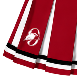 <b>Red</b> Pleated Cheerleading Skirt Women Team Dance <b>Costume</b> Athletic Sports Uniform Wear - Product Image 6