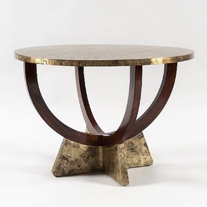 Table d'appoint en marbre de haute qualité, mobilier haut de gamme, accents métalliques, table ottoman pour hôtel, maison, salon, laiton - Product Image 2